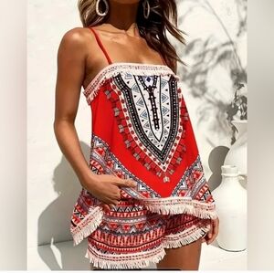 Boho Chic Short Set NWOT Size XXL